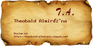 Theobald Almiréna névjegykártya